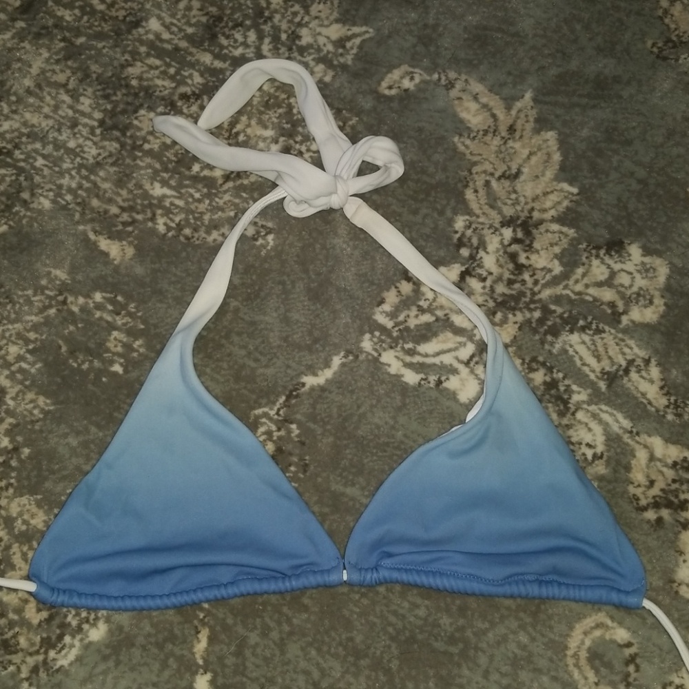 Victoria's secret blue ombre triangle bikini top
